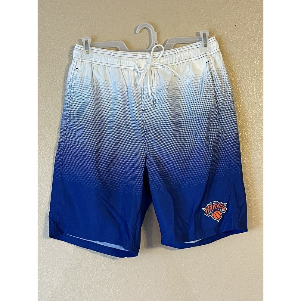 Men's Large New York Knicks G-III Sports by Carl Banks Blue‎ Horizon Swim Trunks